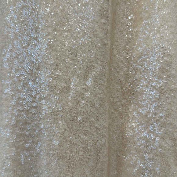 Amanda Uprichard Samba Dress Size Small Bridal White Sequins Halter Cowl Mini - Picture 6 of 12